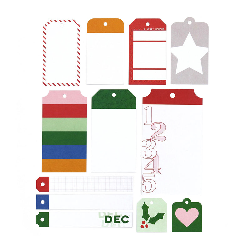 A Merry Moment Cardstock Die Cut Tags