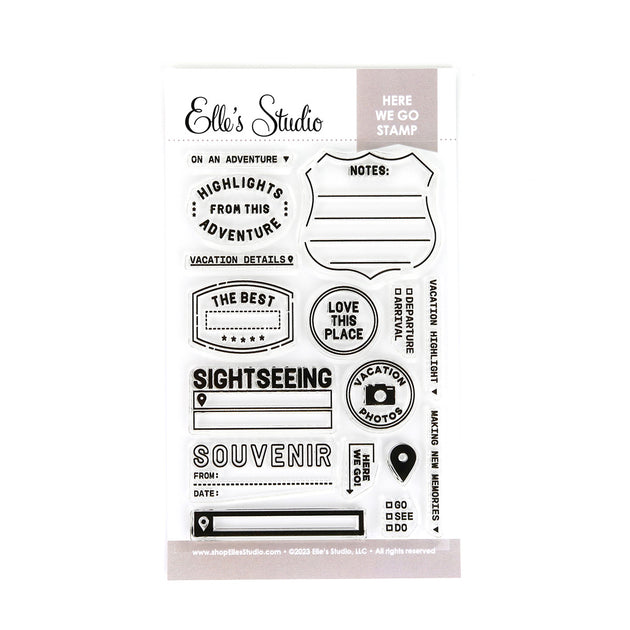 Here We Go Stamp | Elle's Studio