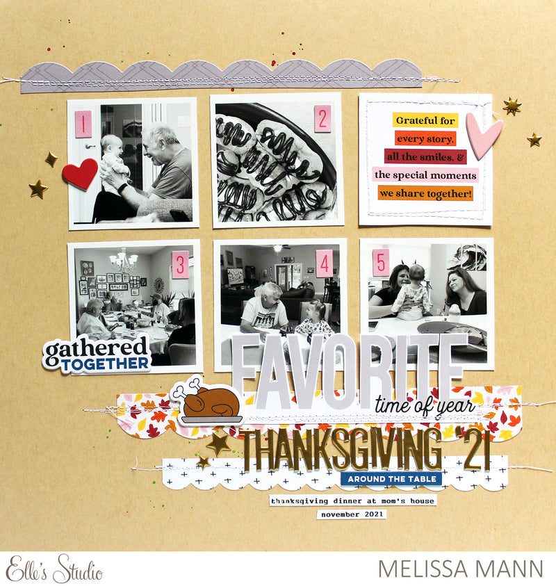 Holiday Foodie Chipboard Stickers