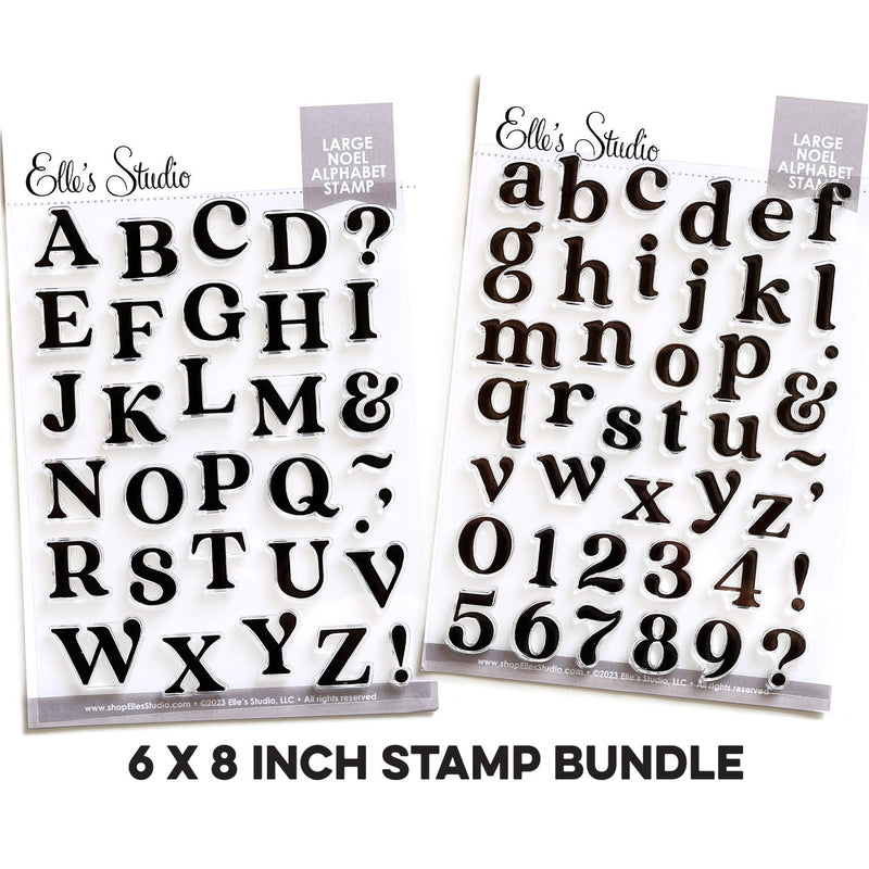Large Noel Alphabet Stamp BUNDLE
