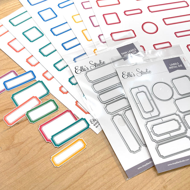 Printable Die Cut Labels - Kraft | Elle's Studio