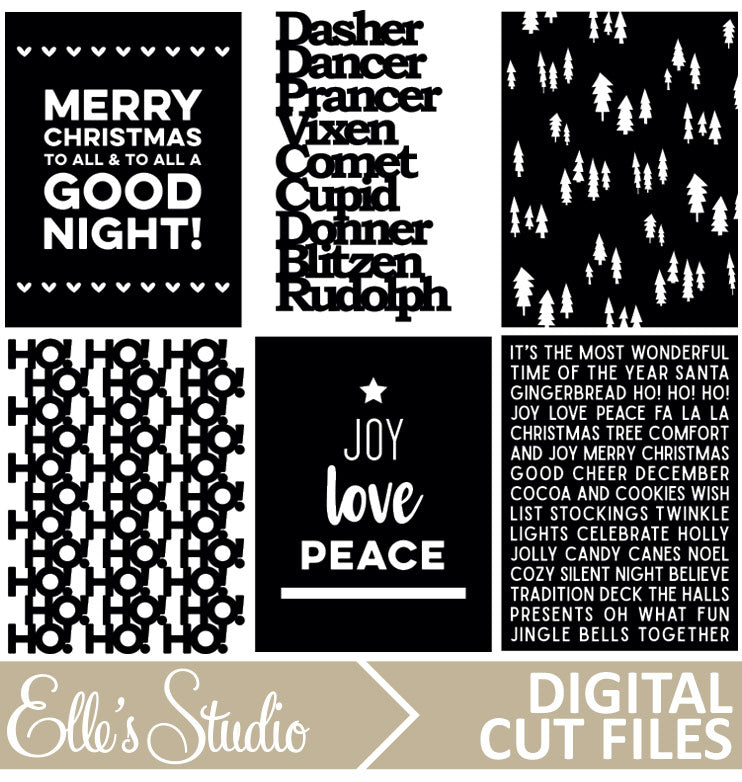Christmas Pages Digital Cut File