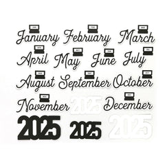 2025 Monthly Die Cuts