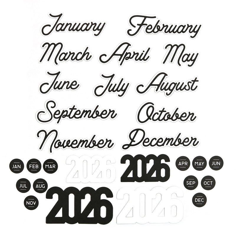 2026 Monthly Die Cuts