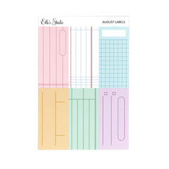 August 2025 Labels