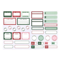 Christmas Label Cardstock Stickers