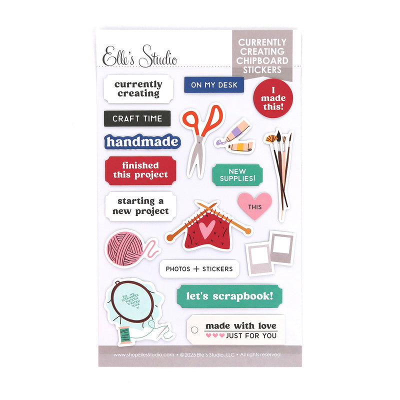 Currently Creating Chipboard Stickers