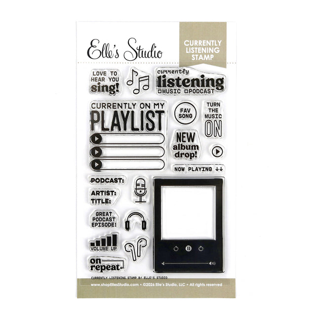 Currently Listening Stamp | Elle's Studio