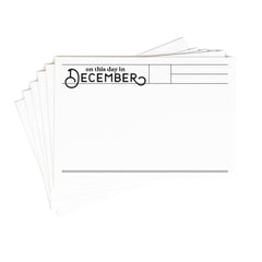 December Journaling Tags - 4 x 6 inch