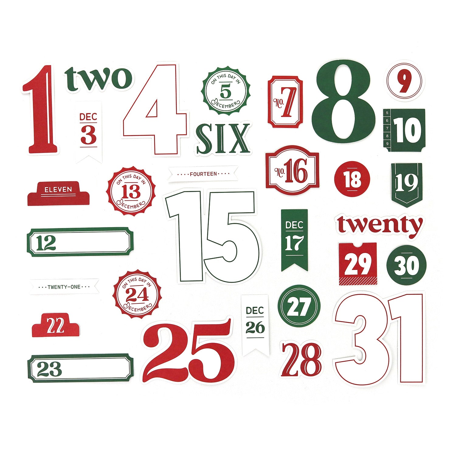 December Numbers 1-31 Cardstock Die Cuts | Elle's Studio december-numbers-1-31-cardstock-die-cuts-elle-s-studio