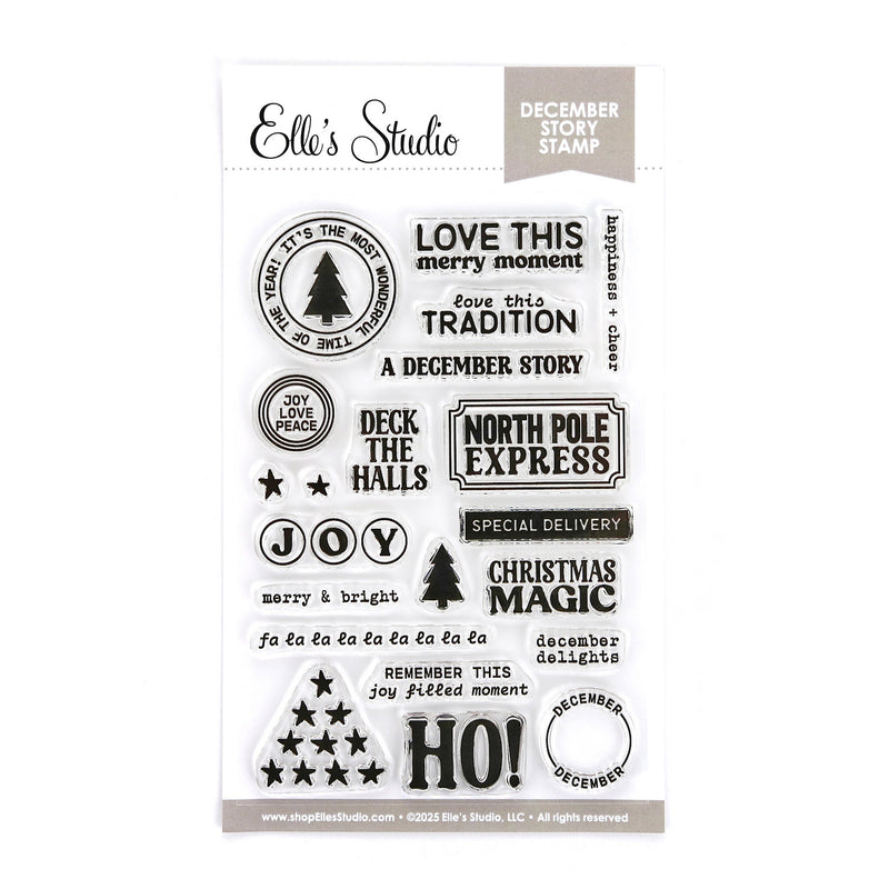 December Story 4 x 6 inch Stamp