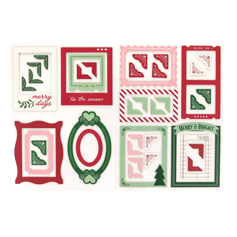 Holiday Frames Chipboard Stickers