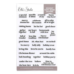 Holiday Puffy Word Stickers