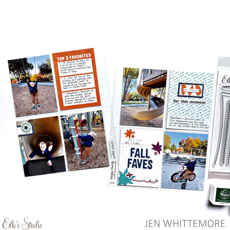Fall Circles Puffy Stickers