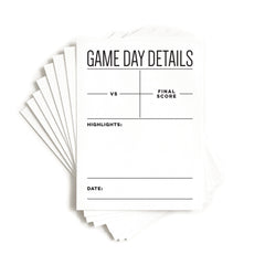 Game Day Details Journaling Tags