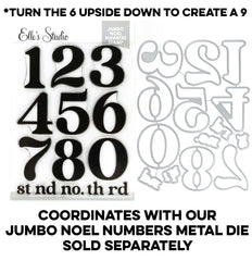 Jumbo Noel Numbers Stamp