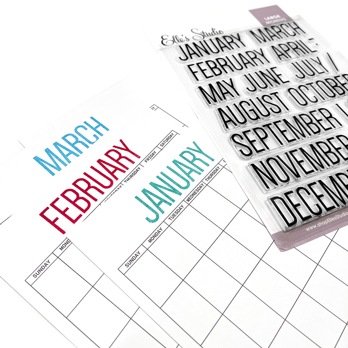 Calendar Pages 6 x 8.5 inch Paper Stack | Elle's Studio calendar-pages-6-x-8-5-inch-paper-stack-elle-s-studio