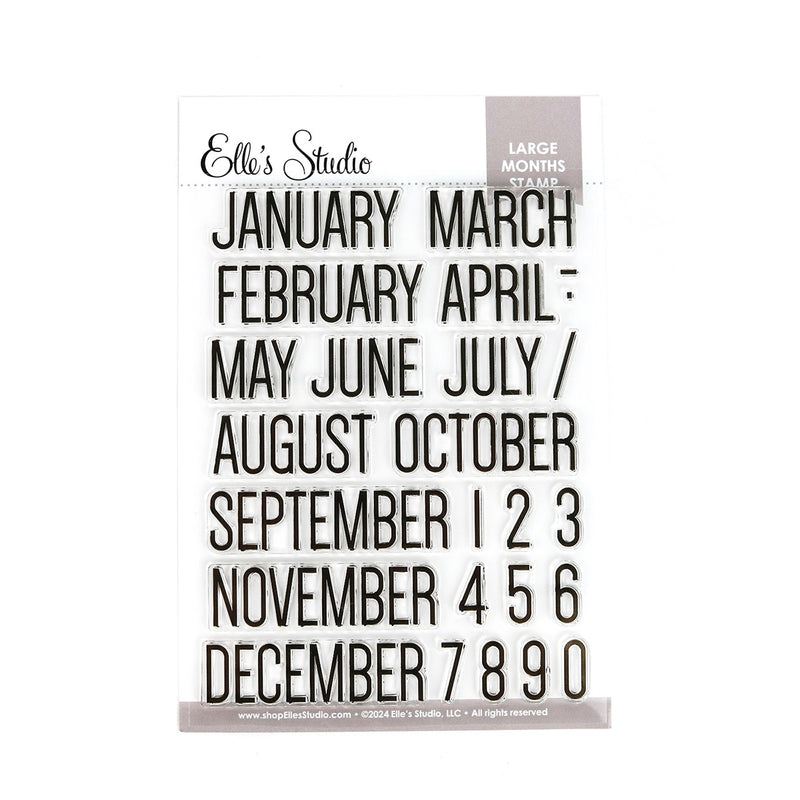 Large Months Stamp
