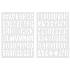 Large White Cardstock Alphabet Stickers