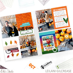 Fall Circles Puffy Stickers