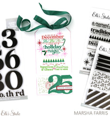 December Patterns Stamp