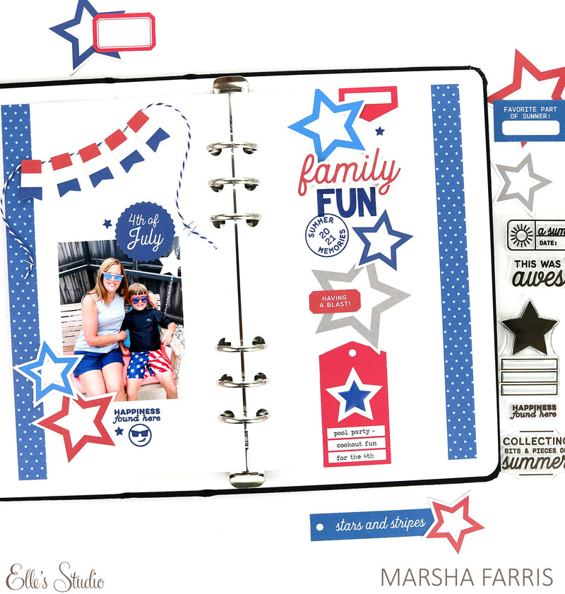 Happy 4th of July Cardstock Stickers