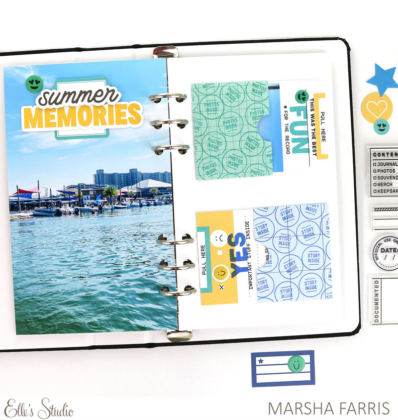 Summer Memories Chipboard Stickers