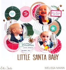 Winter Chipboard Circle Stickers