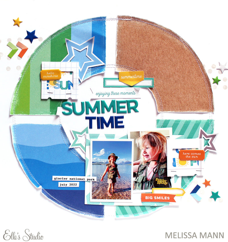 Summer Patterns Stamp