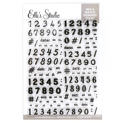 Mix And Match Numbers 6 x 8 inch Stamp