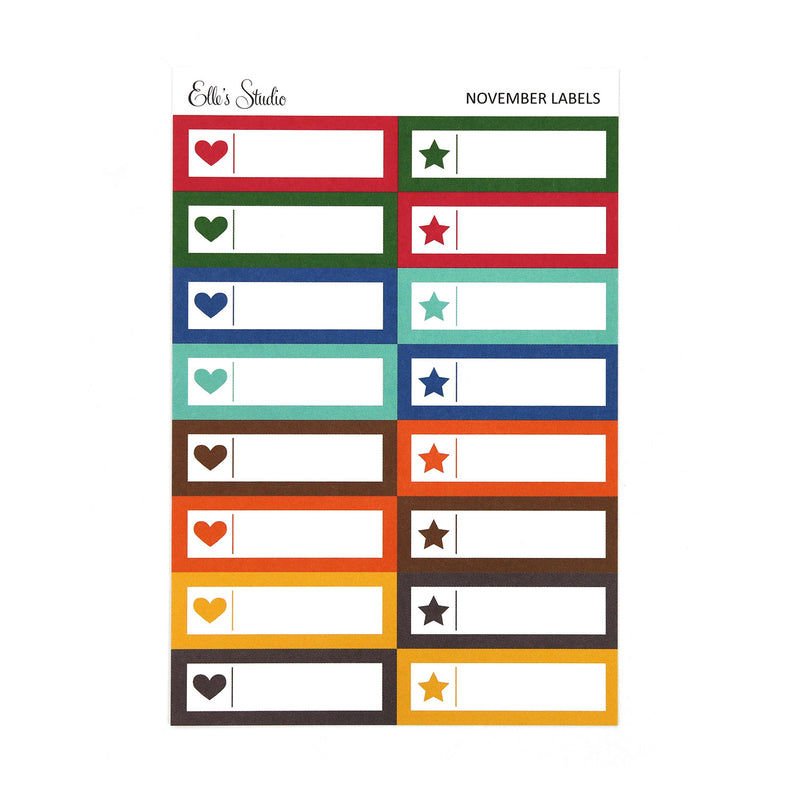 November 2025 Labels