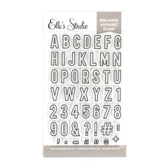Outlined Benjamin 4 x 6 inch Alphabet Stamp