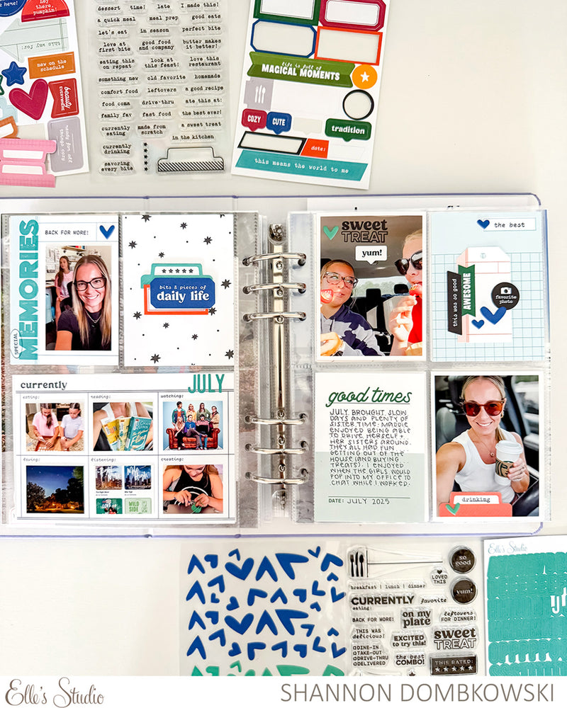 Small Jane Alphabet Stickers - Teal and Navy