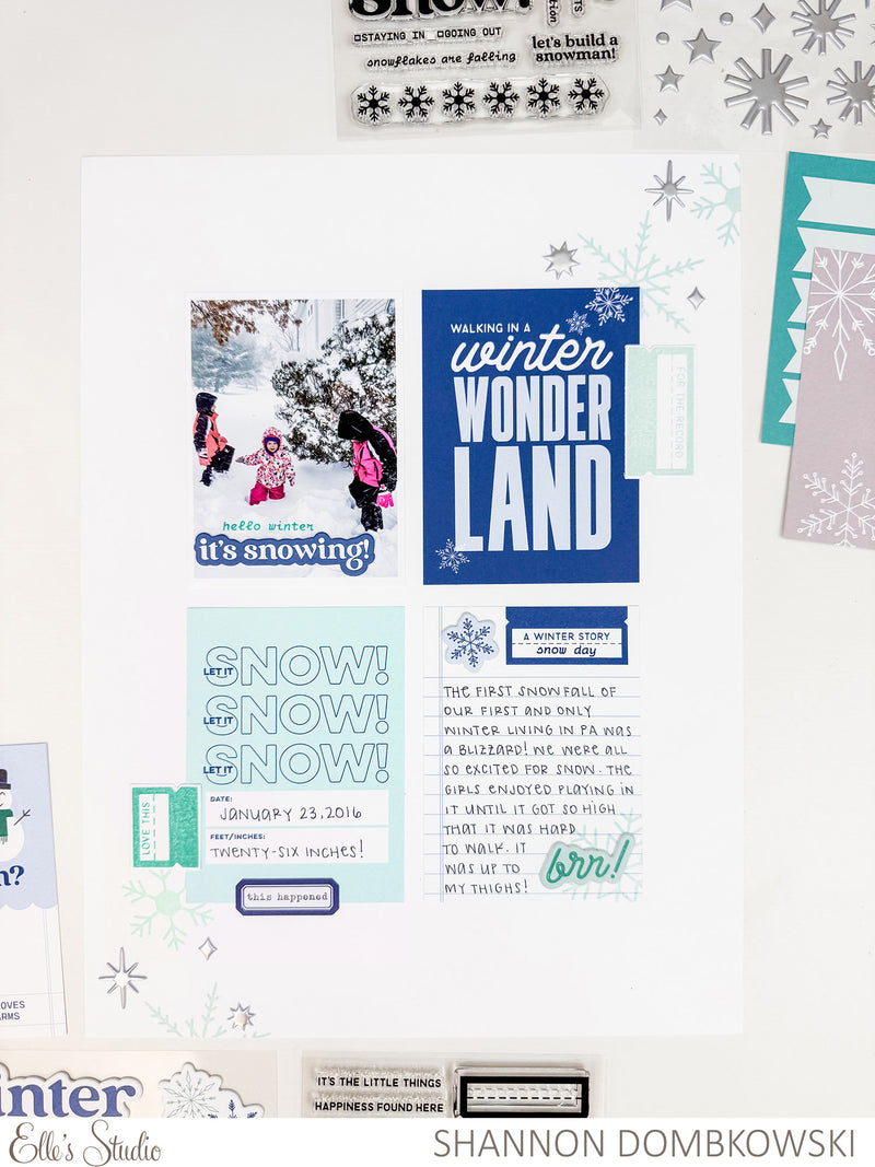 Winter Chipboard Stickers