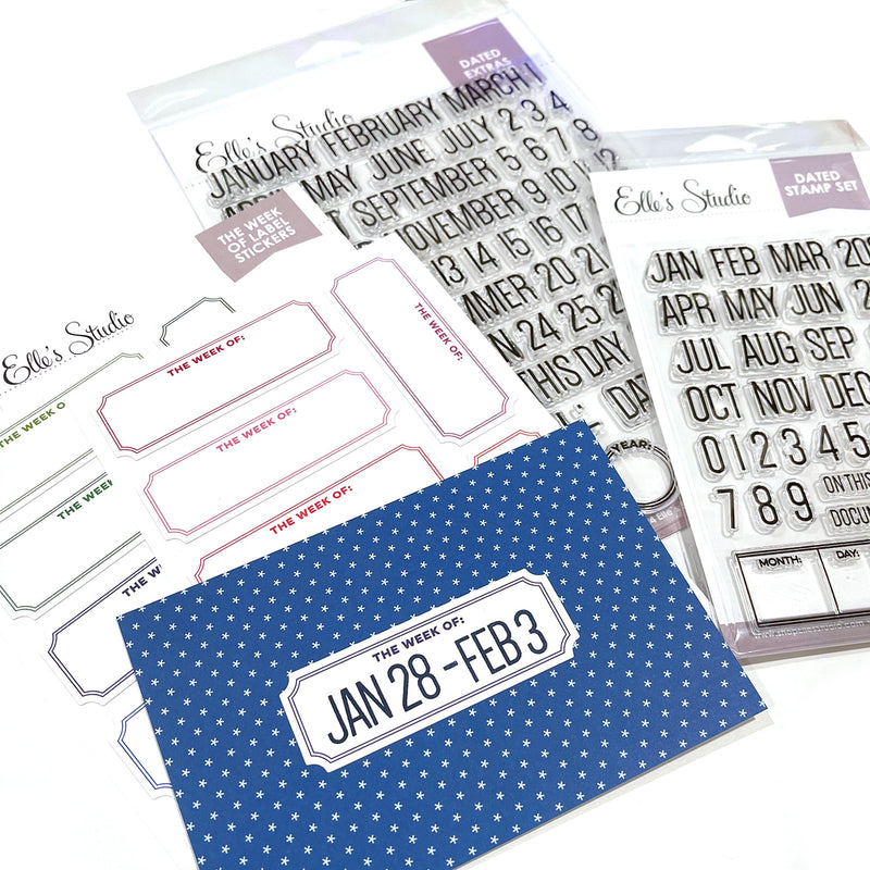 The Week Of Cardstock Label Stickers
