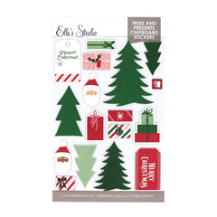 Trees And Presents Chipboard Stickers