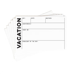 Vacation Details 4 x 6 Journaling Tags
