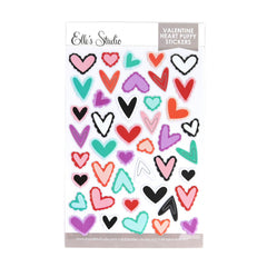 Valentine Heart Puffy Stickers
