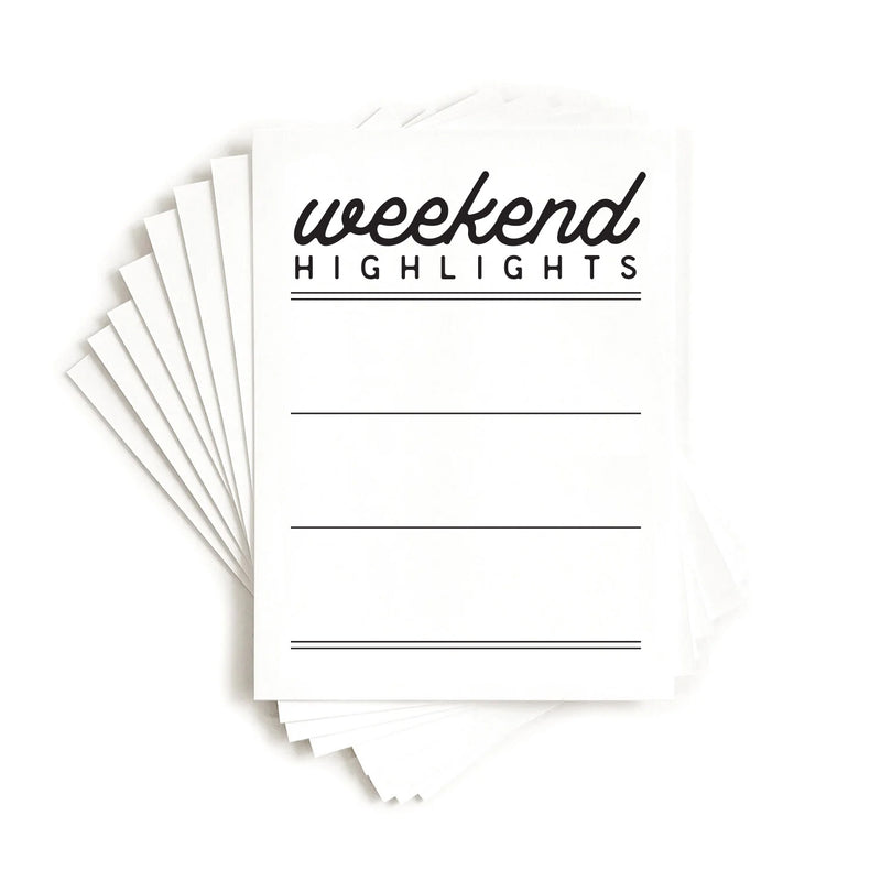 Weekend Highlights Journaling Tags