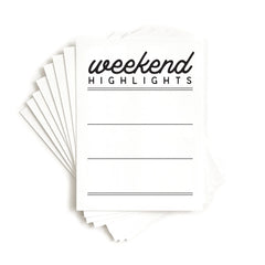 Weekend Highlights Journaling Tags