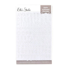 Jenni Puffy Alphabet Stickers - White