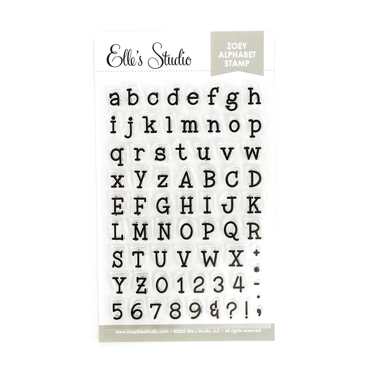 Zoey Alphabet Stamp | Elle's Studio