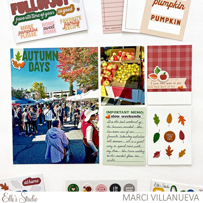 Fall Circles Puffy Stickers