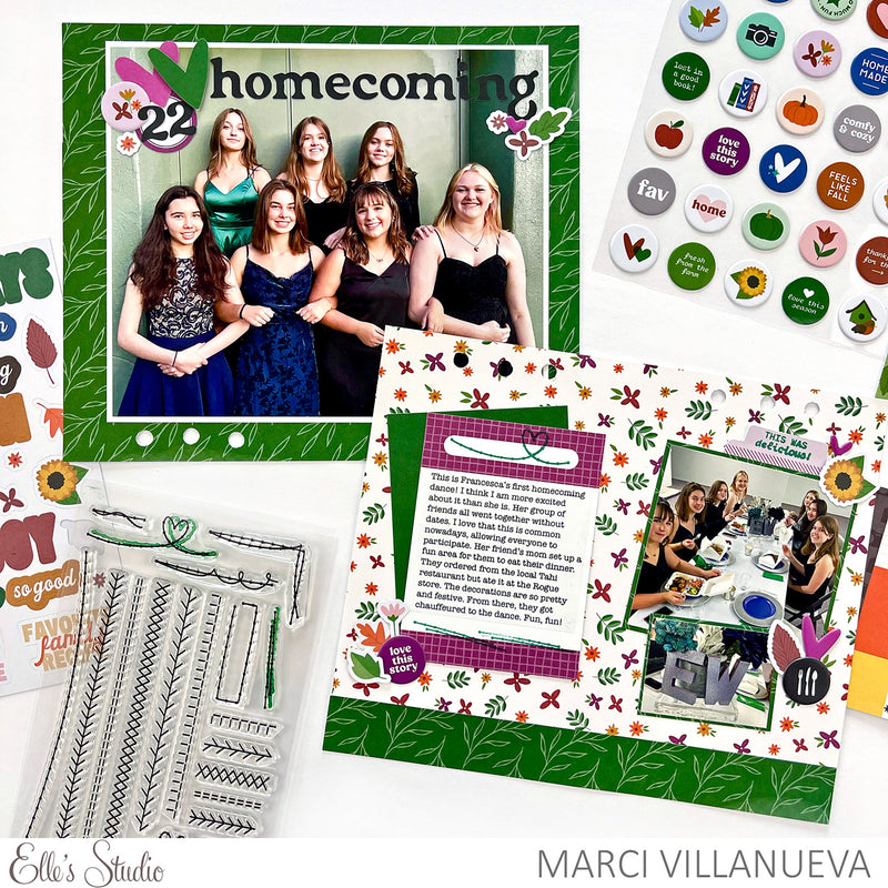 Fall Circles Puffy Stickers