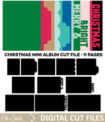 Christmas Mini Album Cut Files