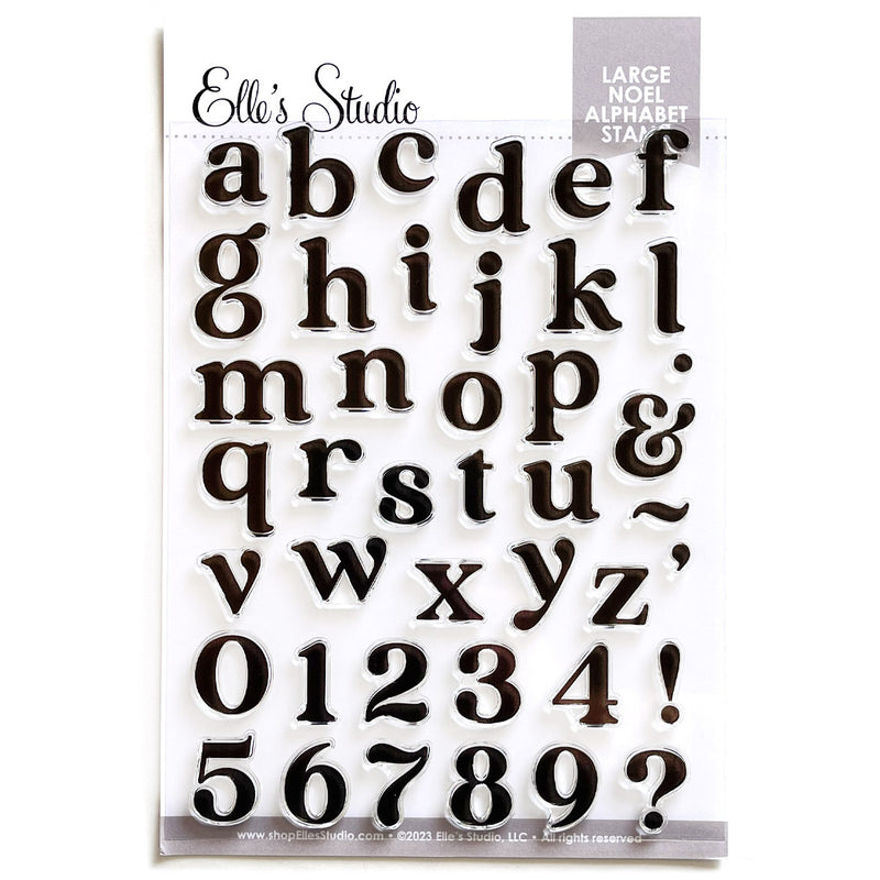 Large Noel Alphabet Stamp BUNDLE
