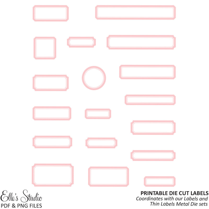 Printable Die Cut Labels - Light Pink | Elle's Studio printable-die-cut-labels-light-pink-elle-s-studio