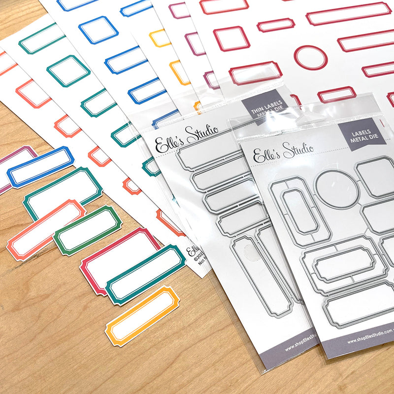 Printable Die Cut Labels - Light Fuchsia