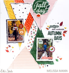 Fall Circles Puffy Stickers