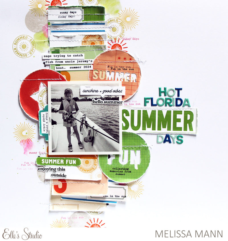 Summer Puffy Word Stickers